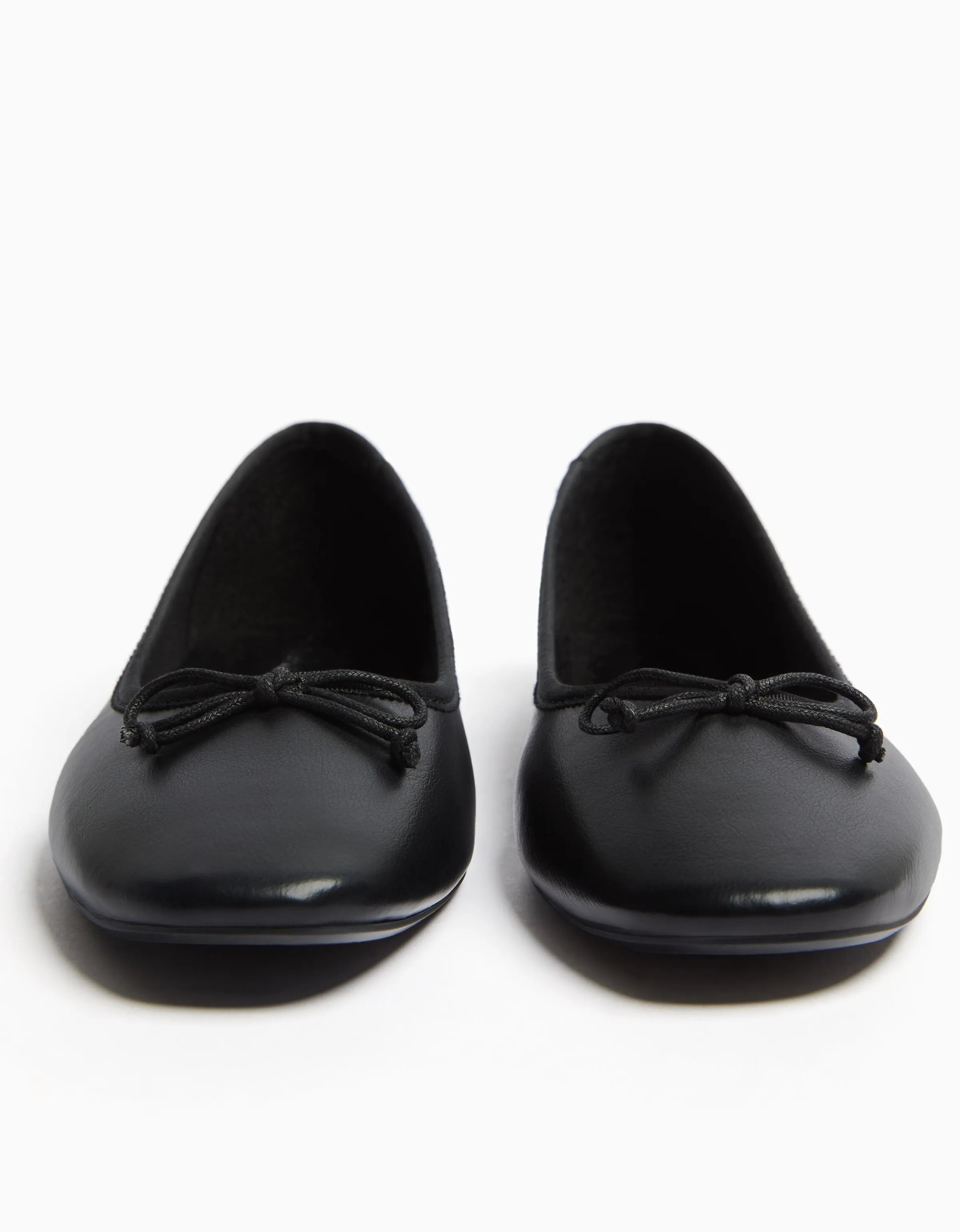 BERSHKA Bailarina lazo Negro Discount