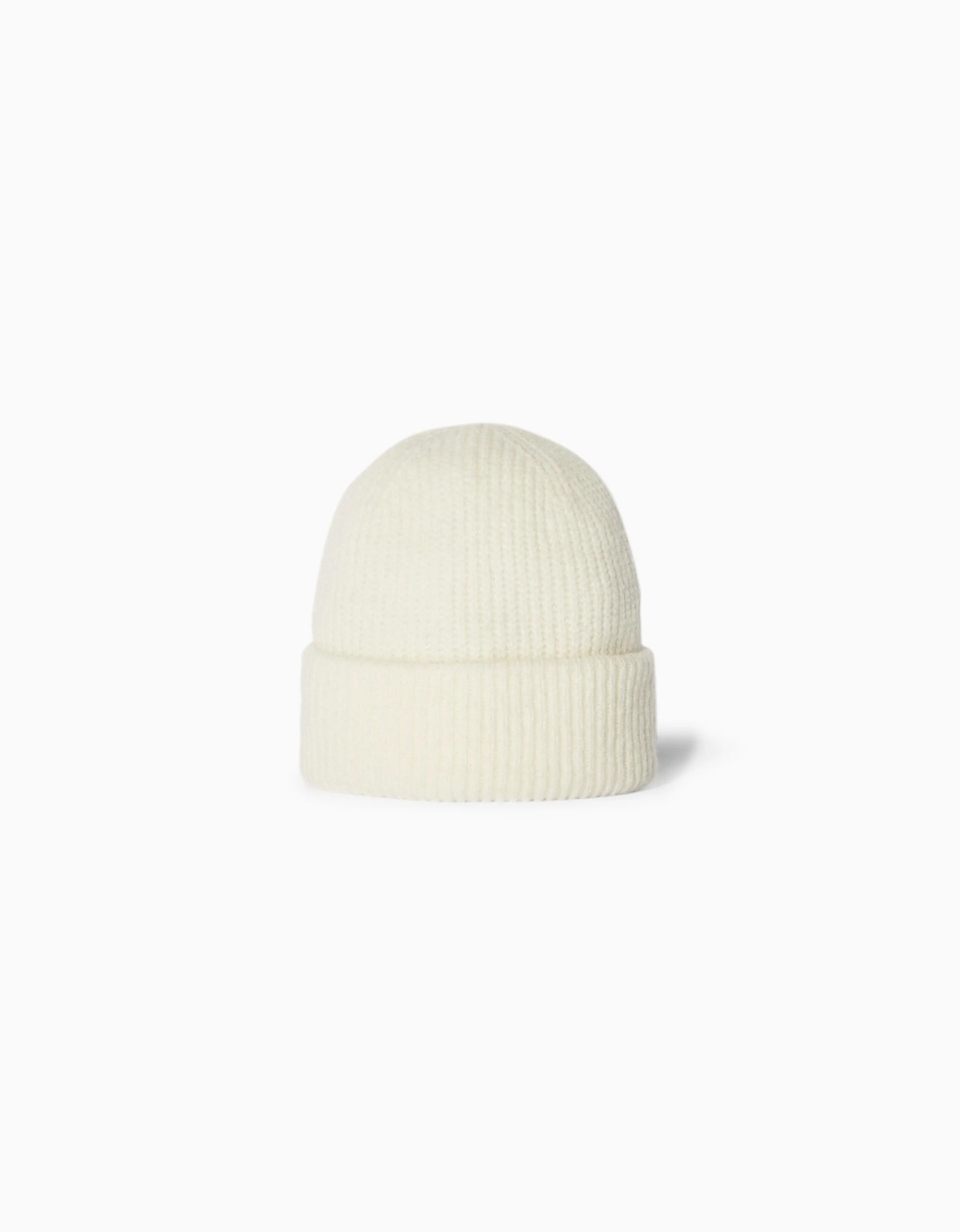 BERSHKA Beanie punto rib Crudo Best