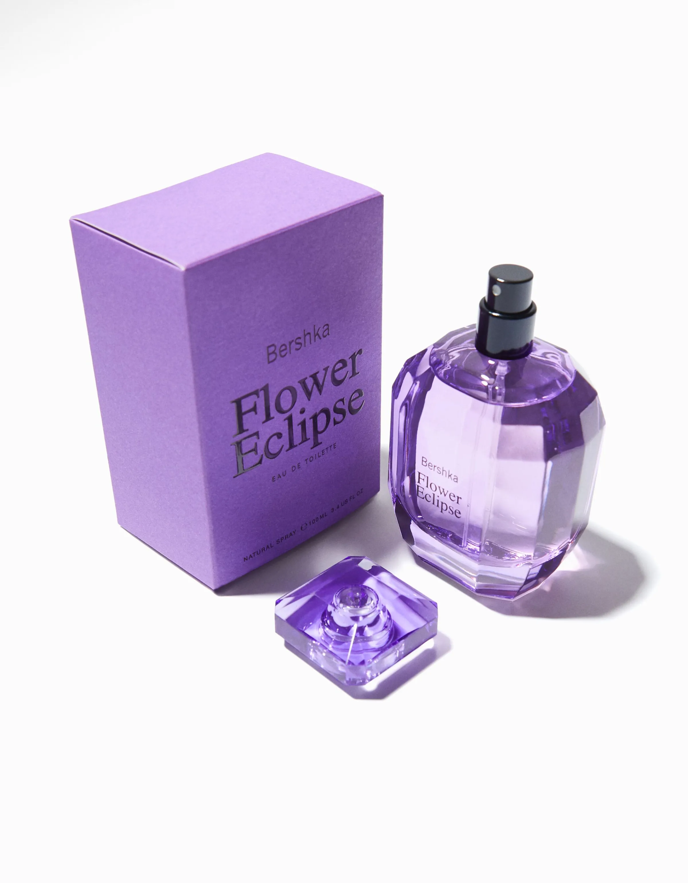 BERSHKA Eau de Toilette Flower Eclipse 100 ml Morado New