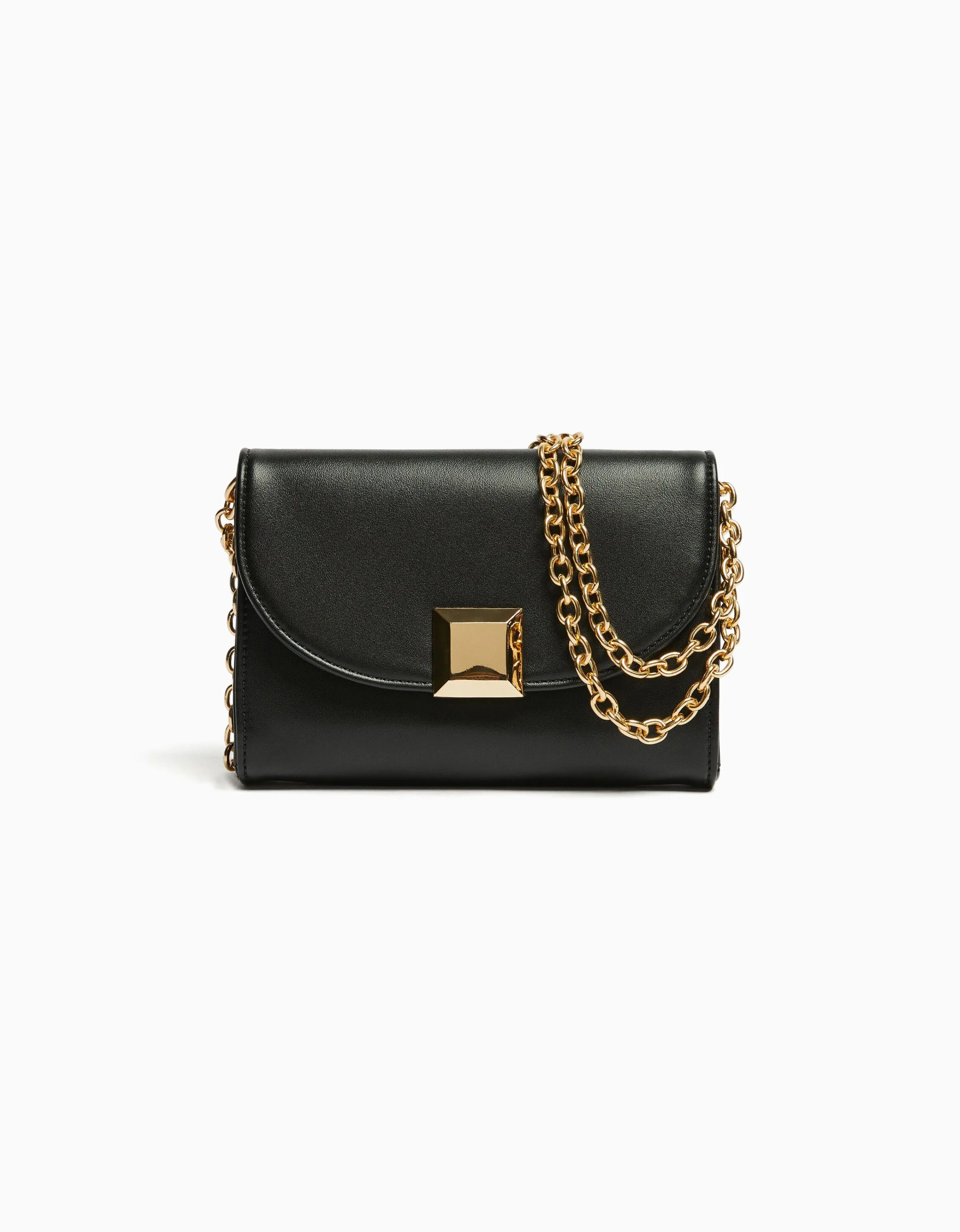 BERSHKA Bolso hombro mini cuadrado detalle Crudo Shop