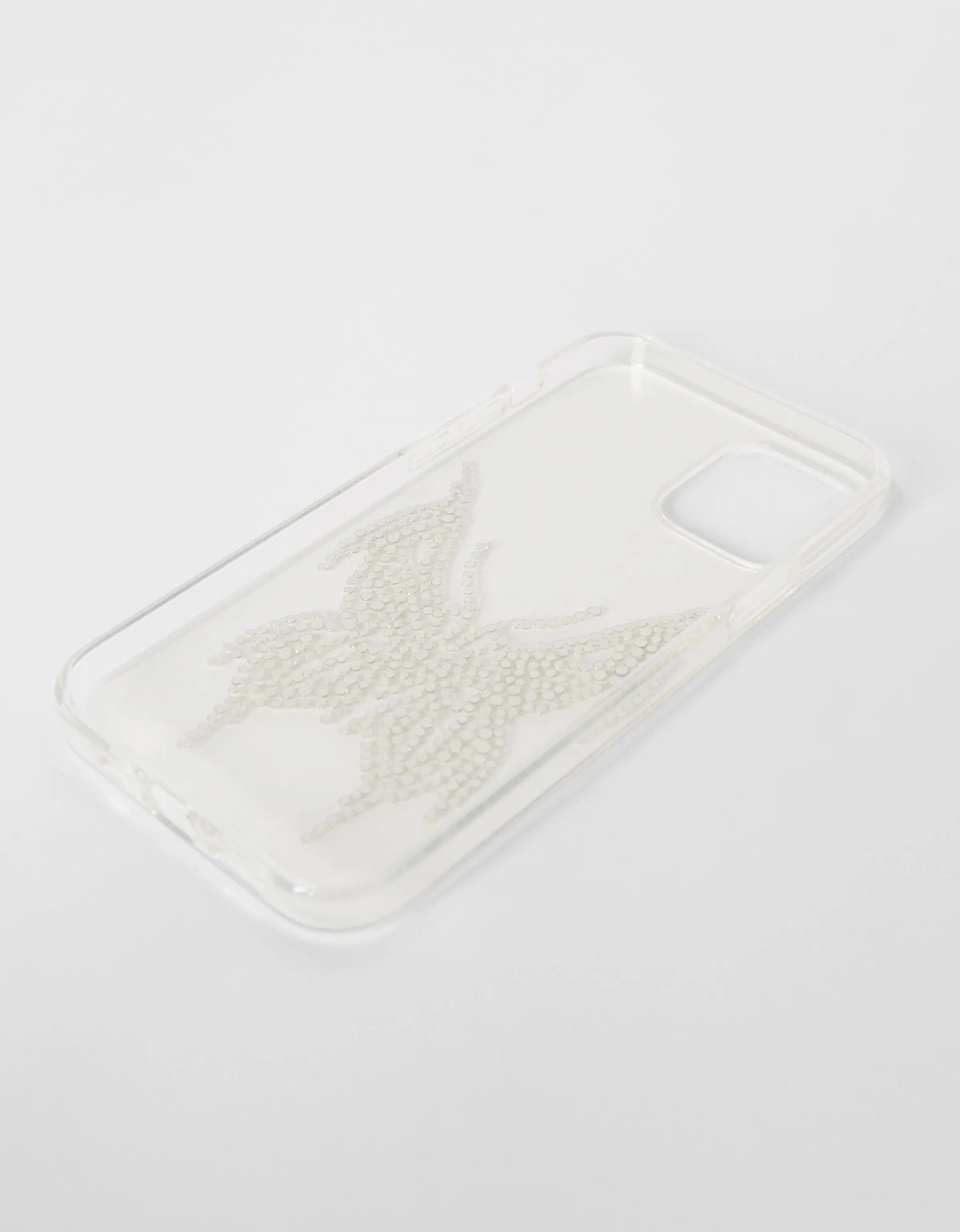 BERSHKA Carcasa iPhone strass Plata Best