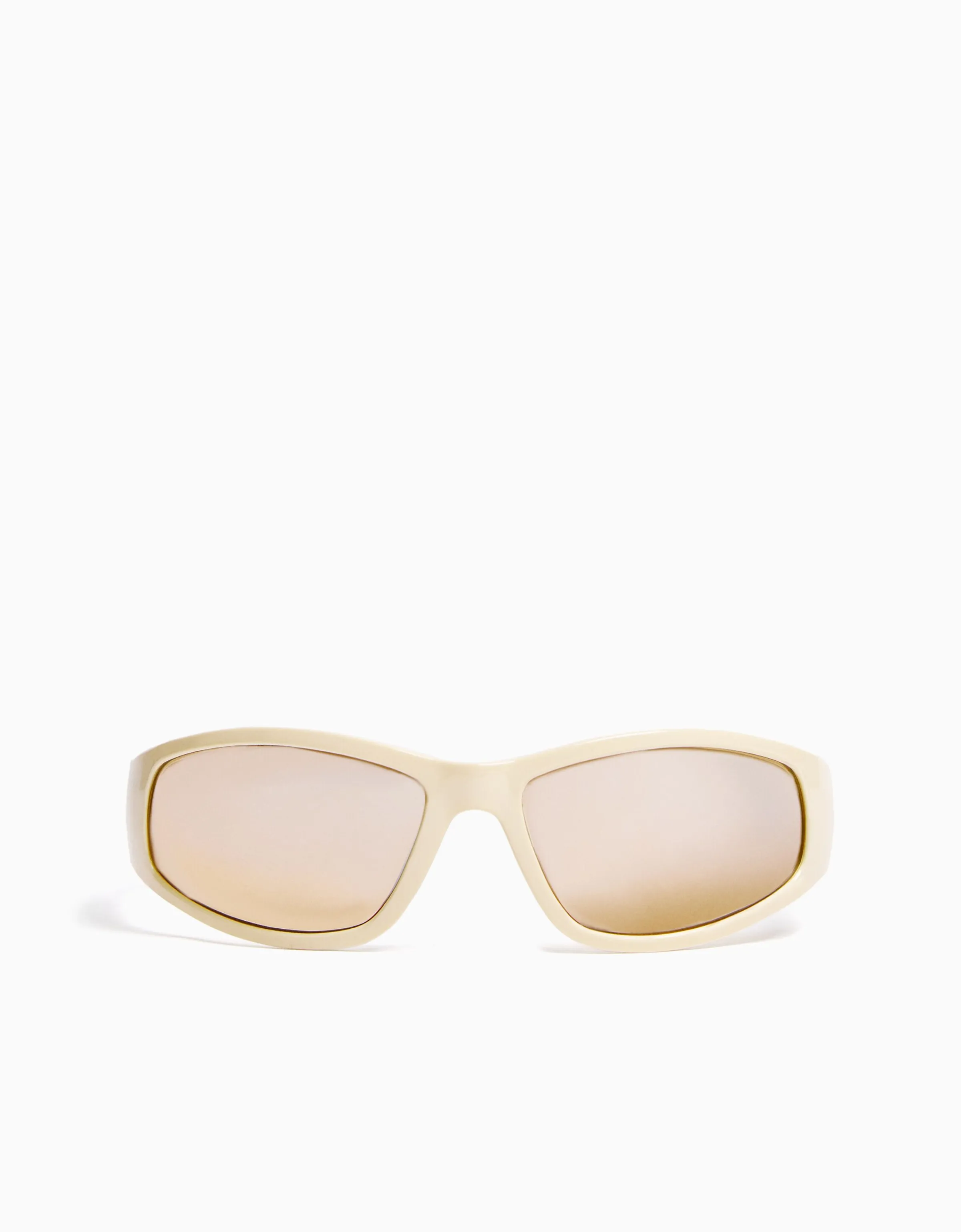 BERSHKA Gafas cycling color Beige Store