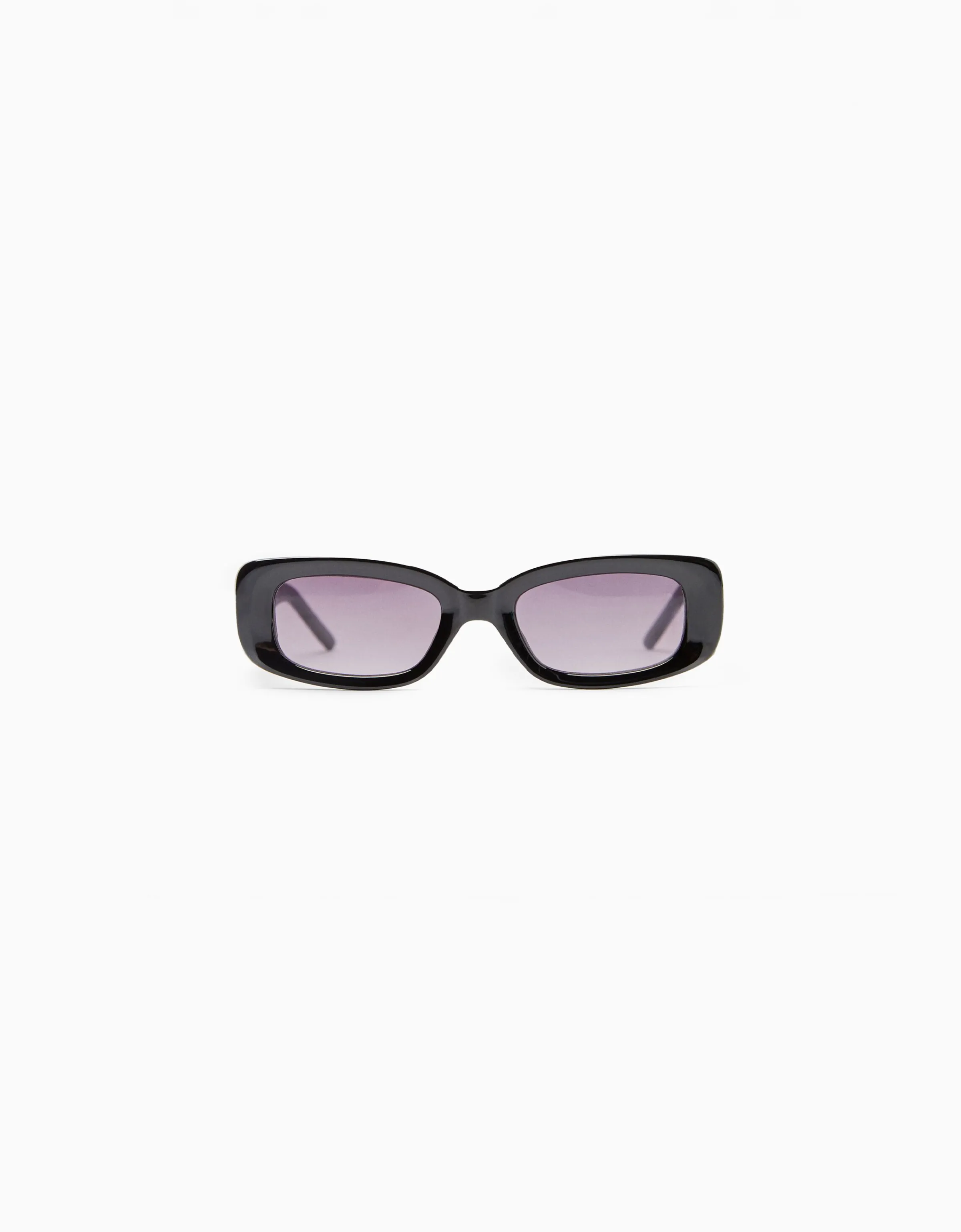 BERSHKA Gafas de sol rectangulares Negro Online