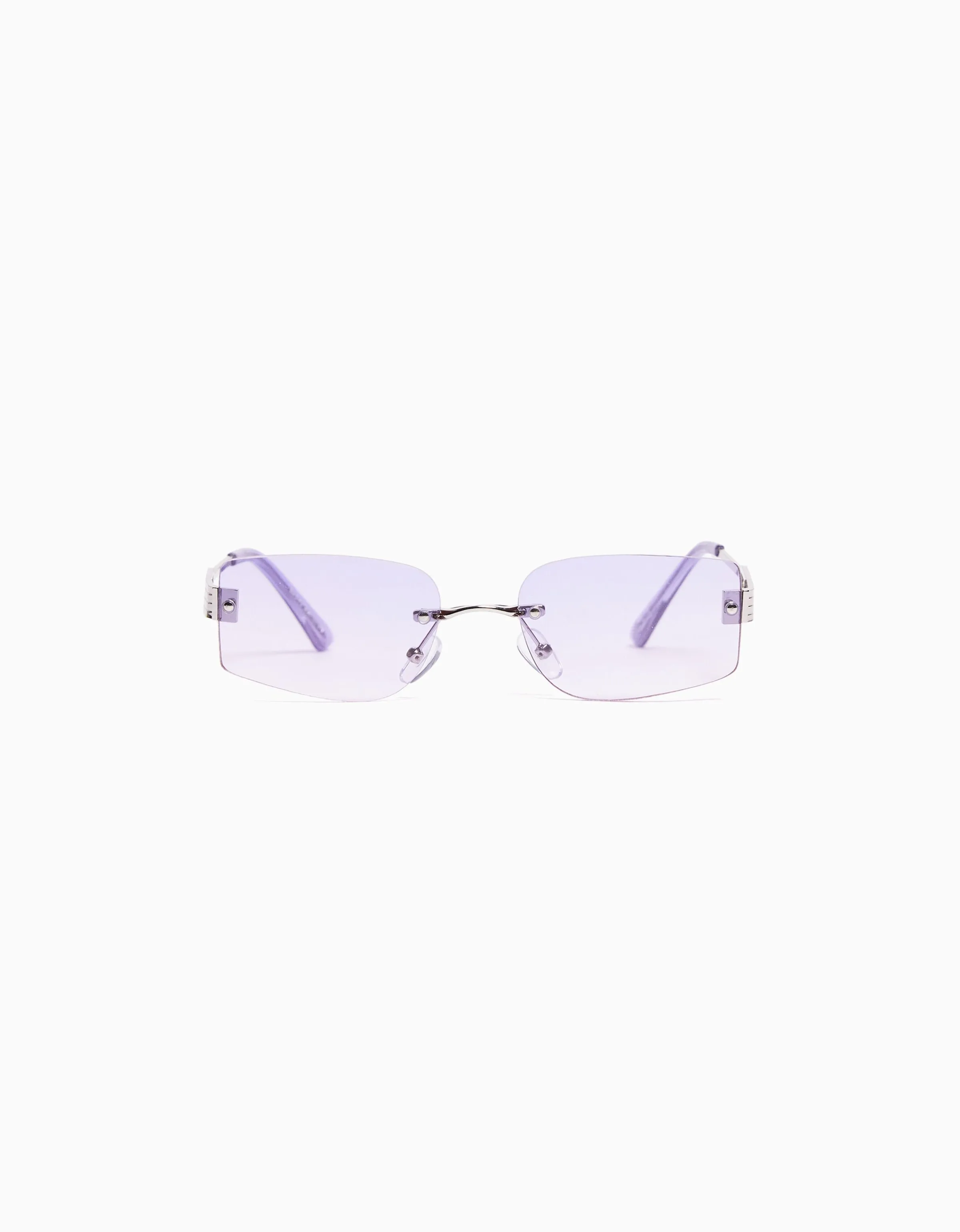 BERSHKA Gafas sol sin montura detalle Morado Best Sale