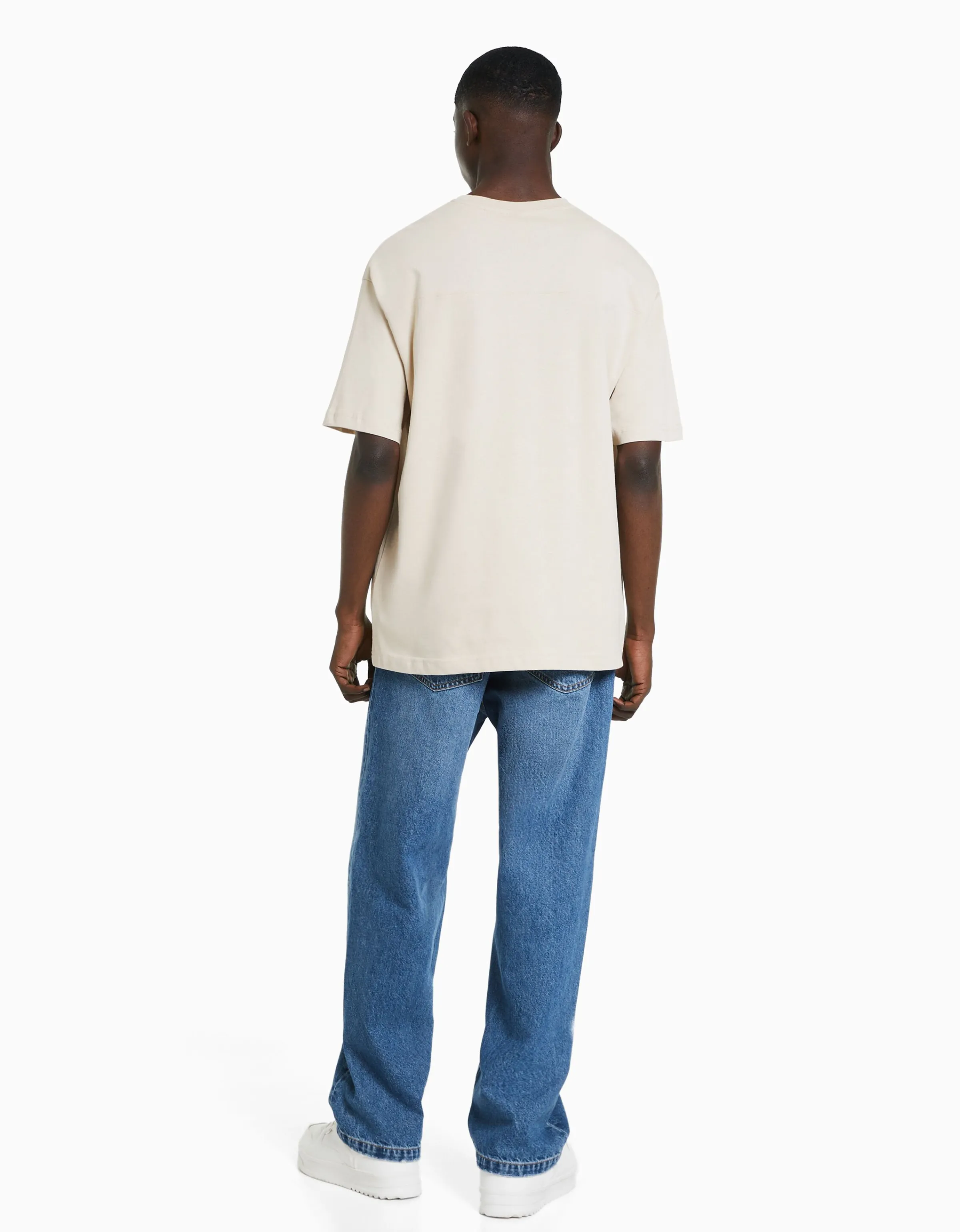 BERSHKA Jeans baggy Azul Online