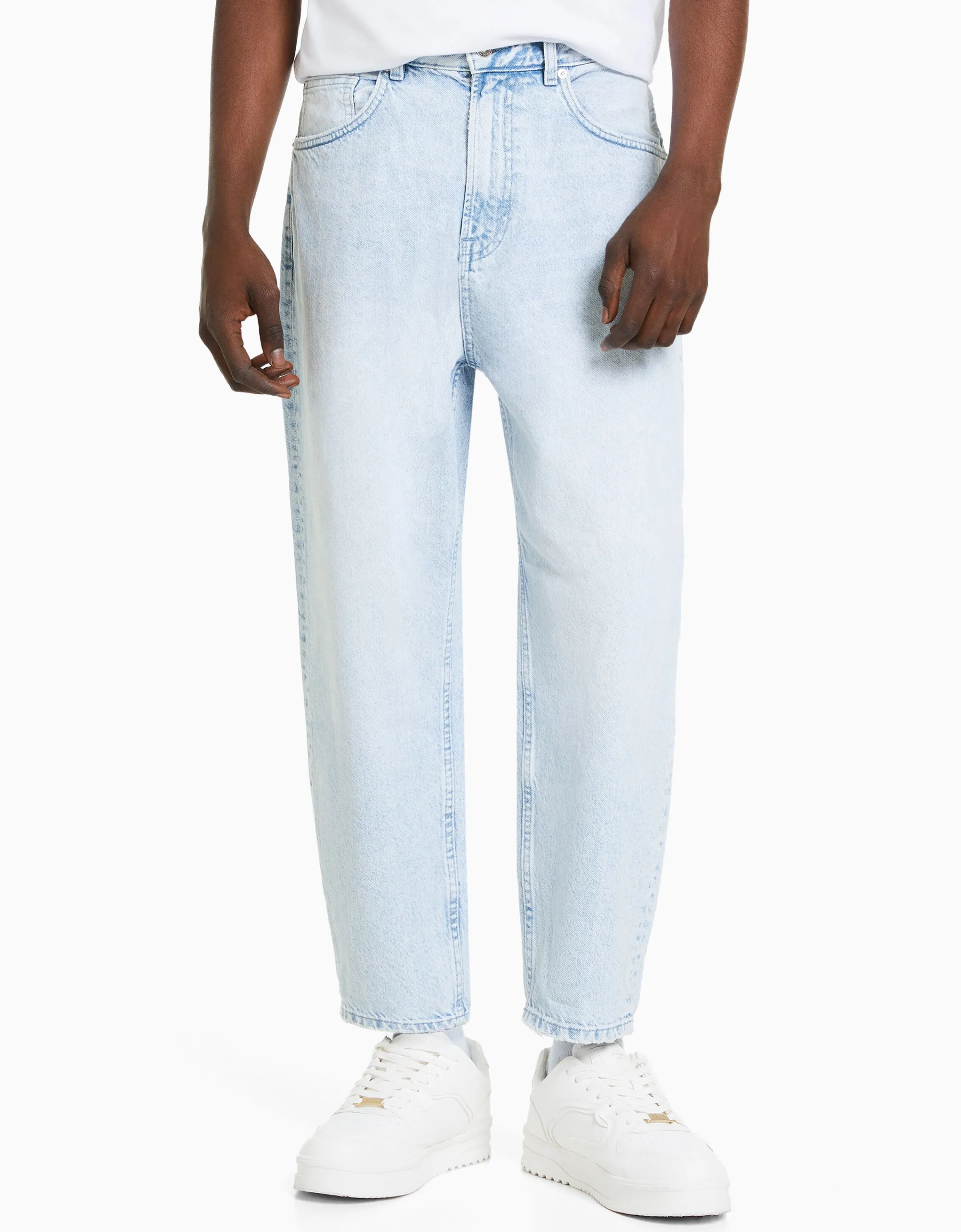 BERSHKA Jeans loose Azul lavado Store