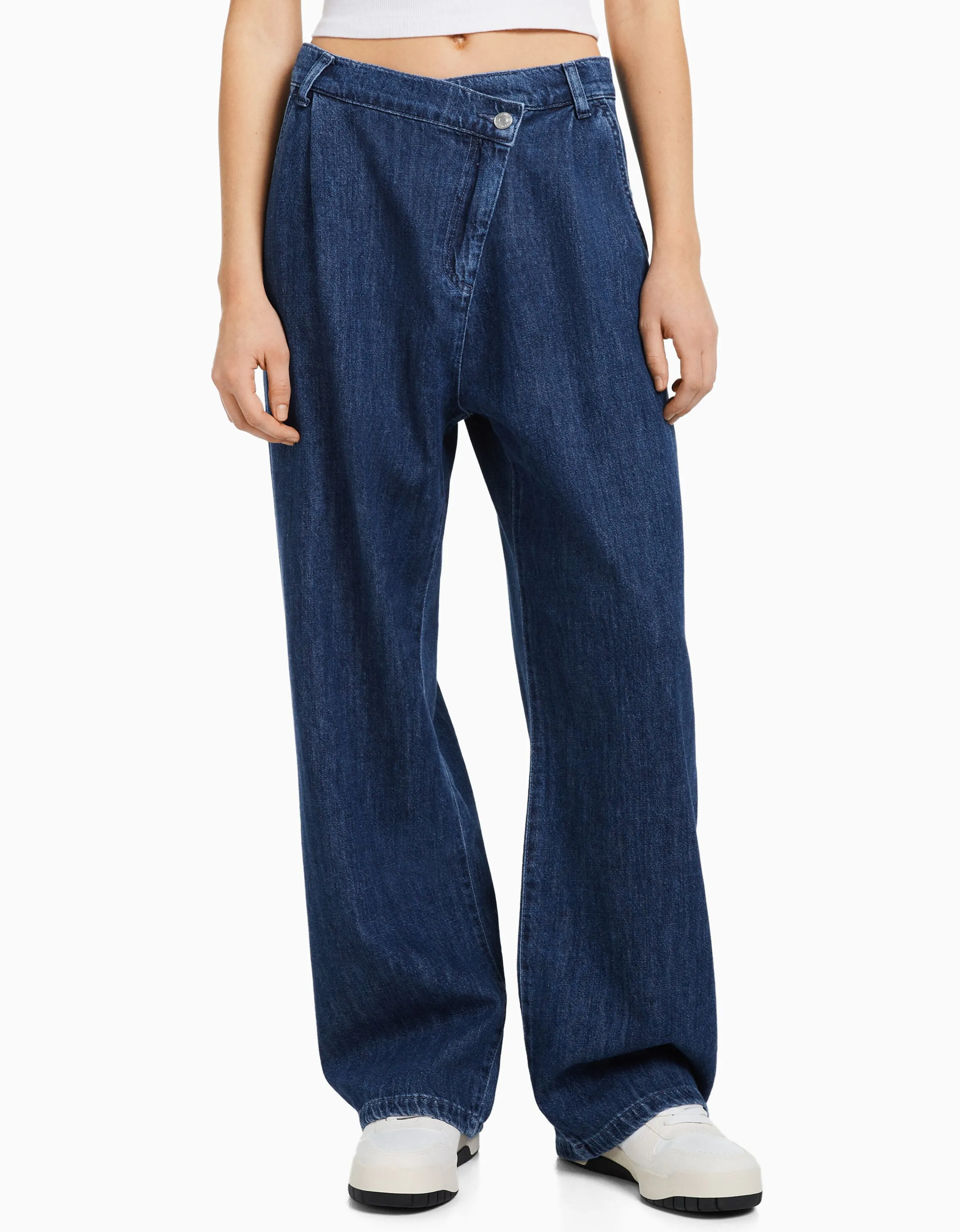 BERSHKA Jeans tailoring Azul Flash Sale