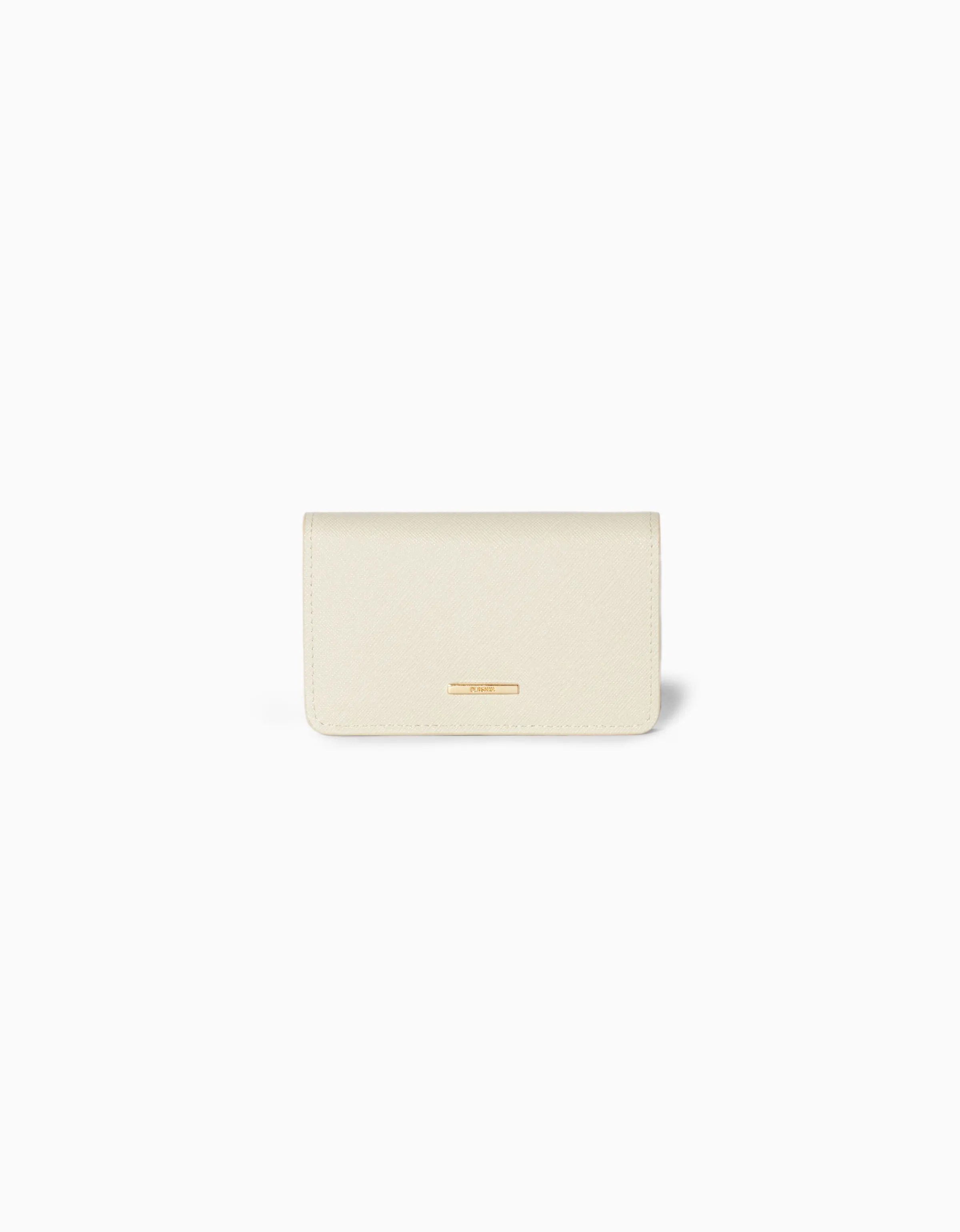 BERSHKA Monedero liso Crudo Outlet