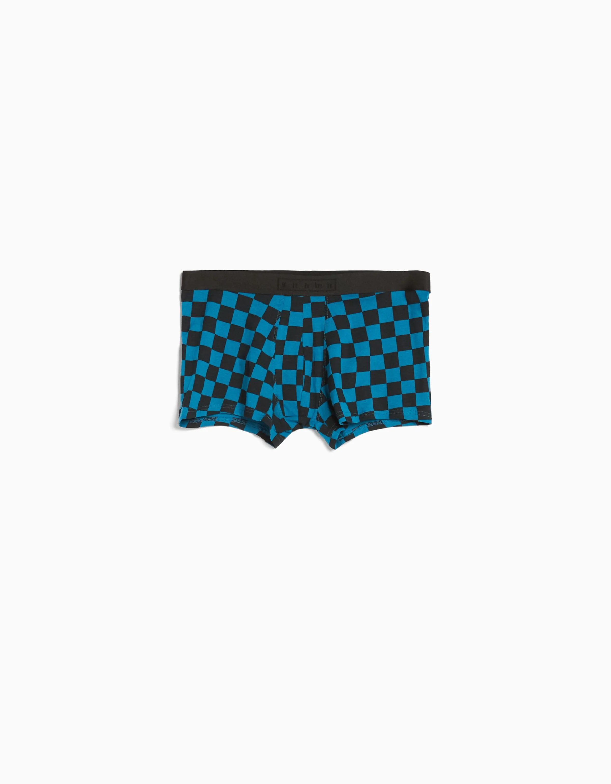 BERSHKA Pack 3 boxers print damero Negro Outlet