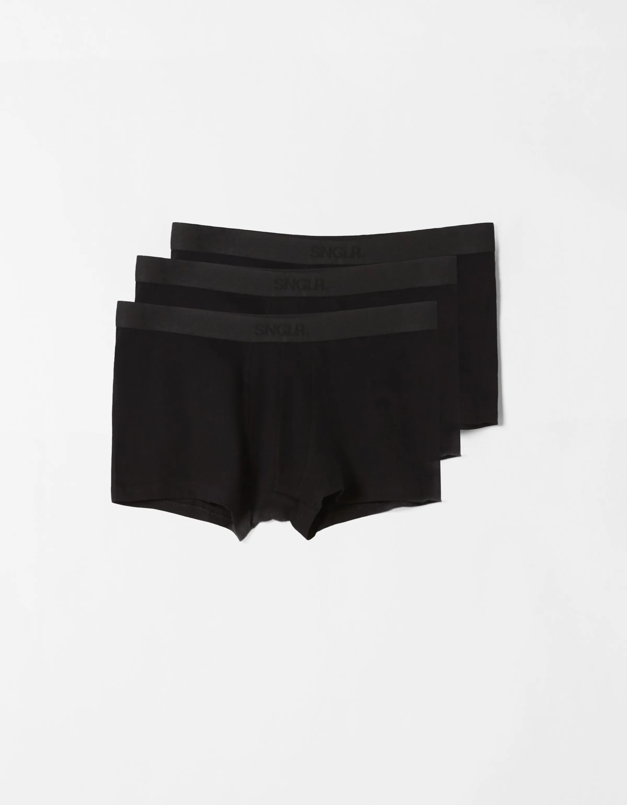 BERSHKA Set 3 boxers Negro Cheap