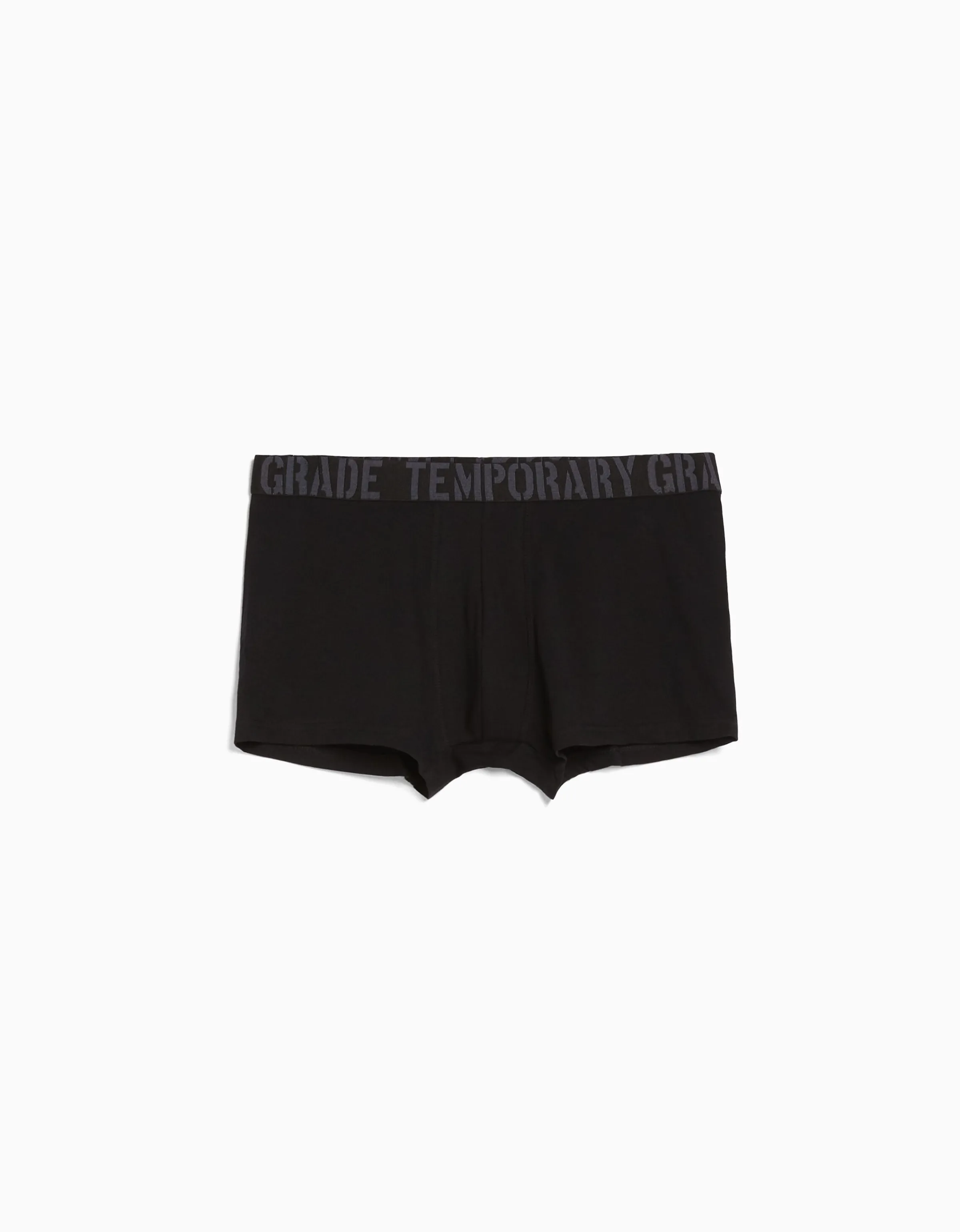 BERSHKA Set 3 boxers cintura lettering Negro Outlet