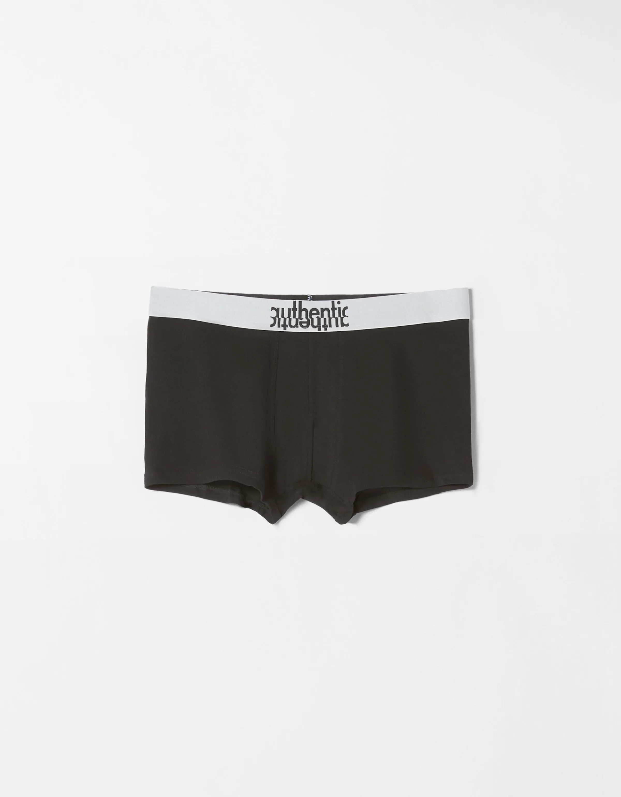 BERSHKA Set 3 boxers lettering Negro Store