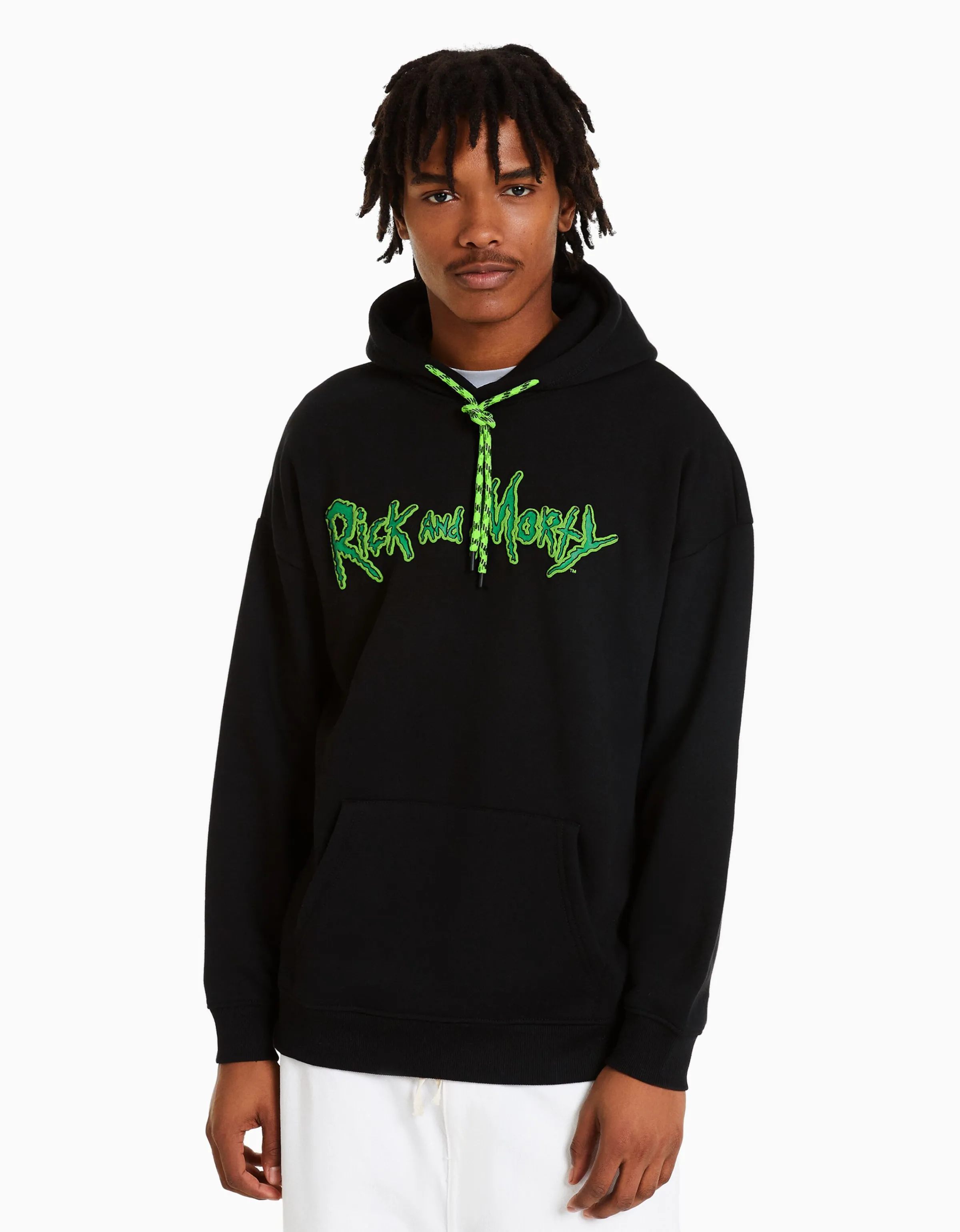 BERSHKA Sudadera print RickMorty Crudo Best Sale