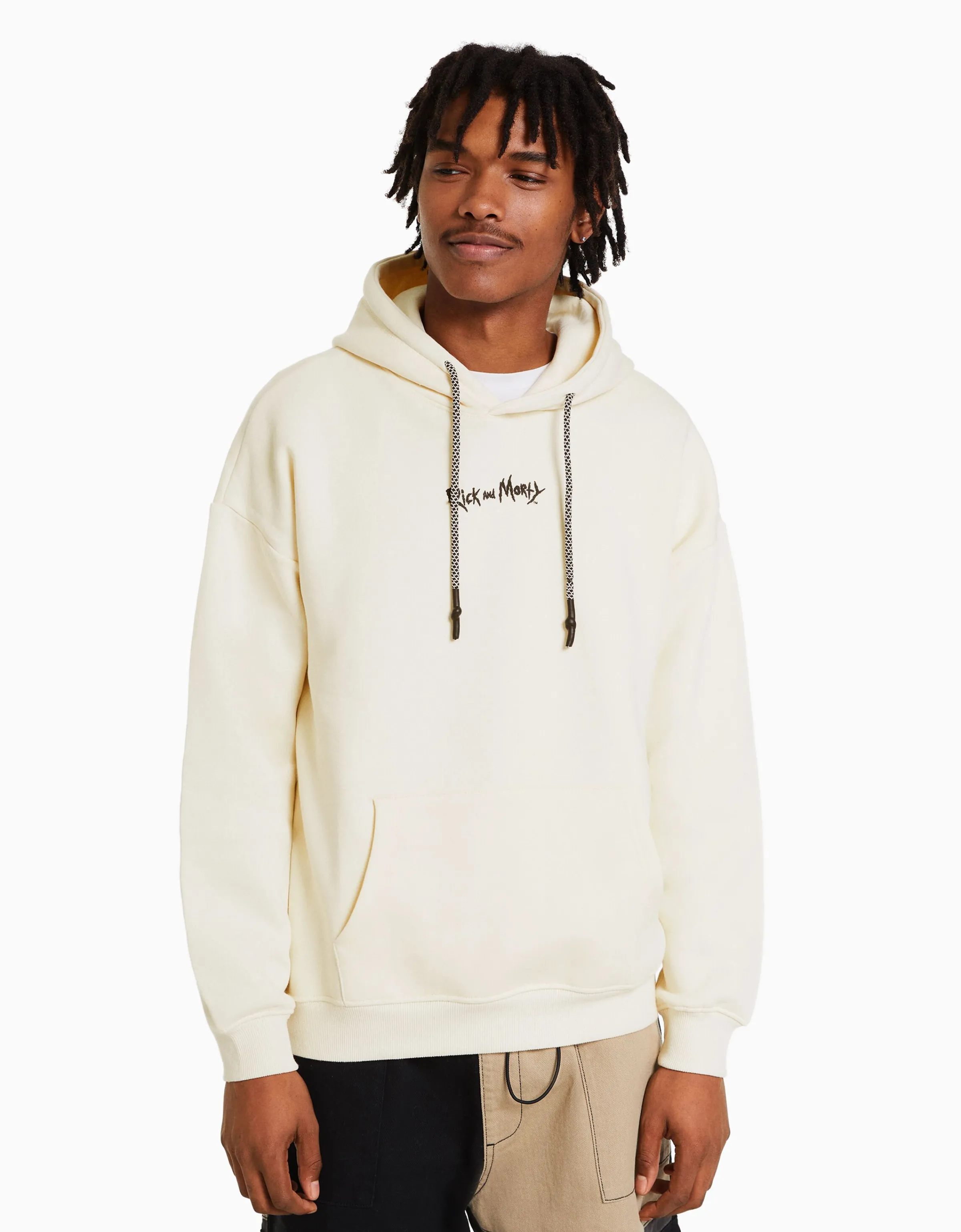 BERSHKA Sudadera print RickMorty Crudo Online