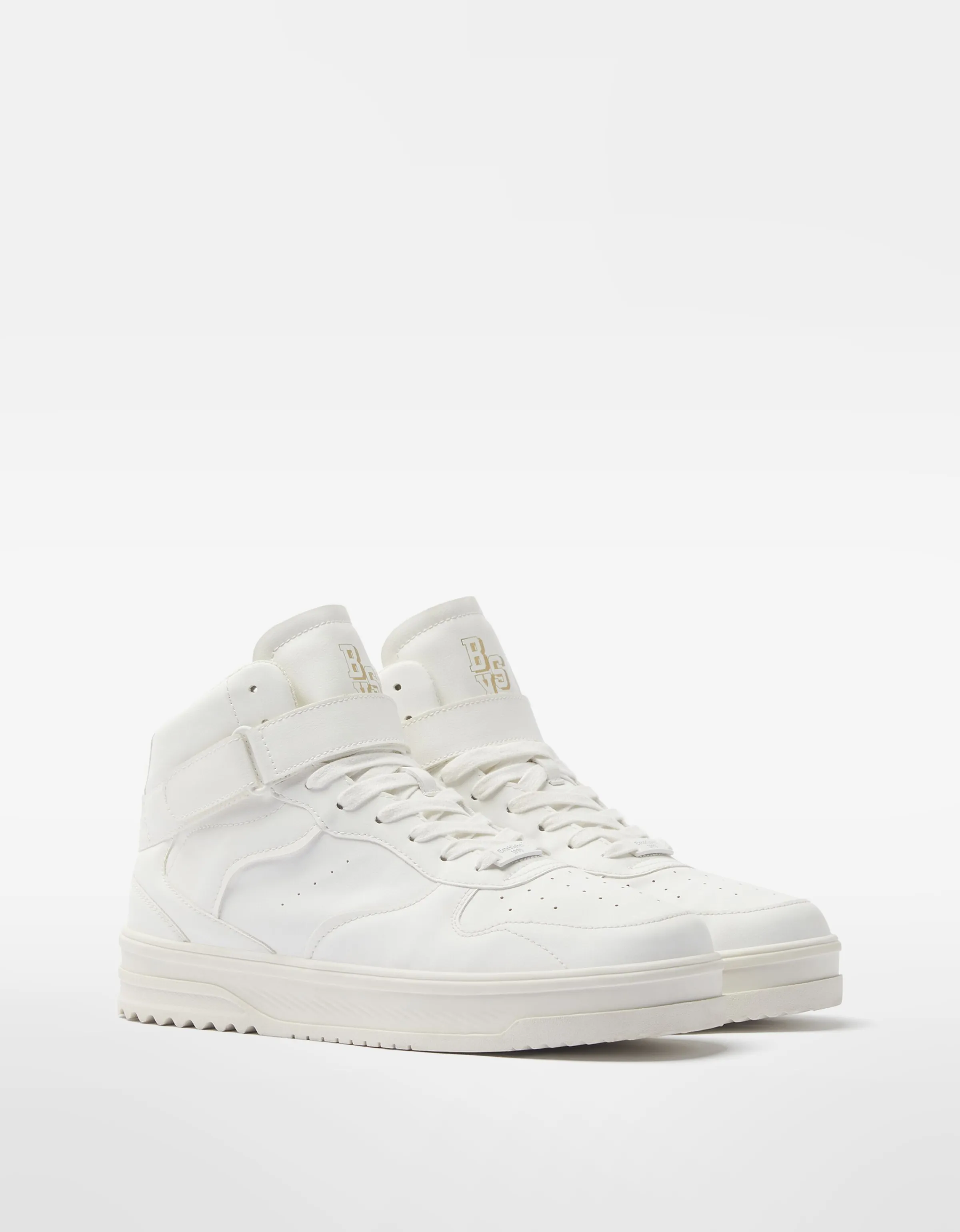 BERSHKA Zapatillas abotinadas hombre Blanco Sale