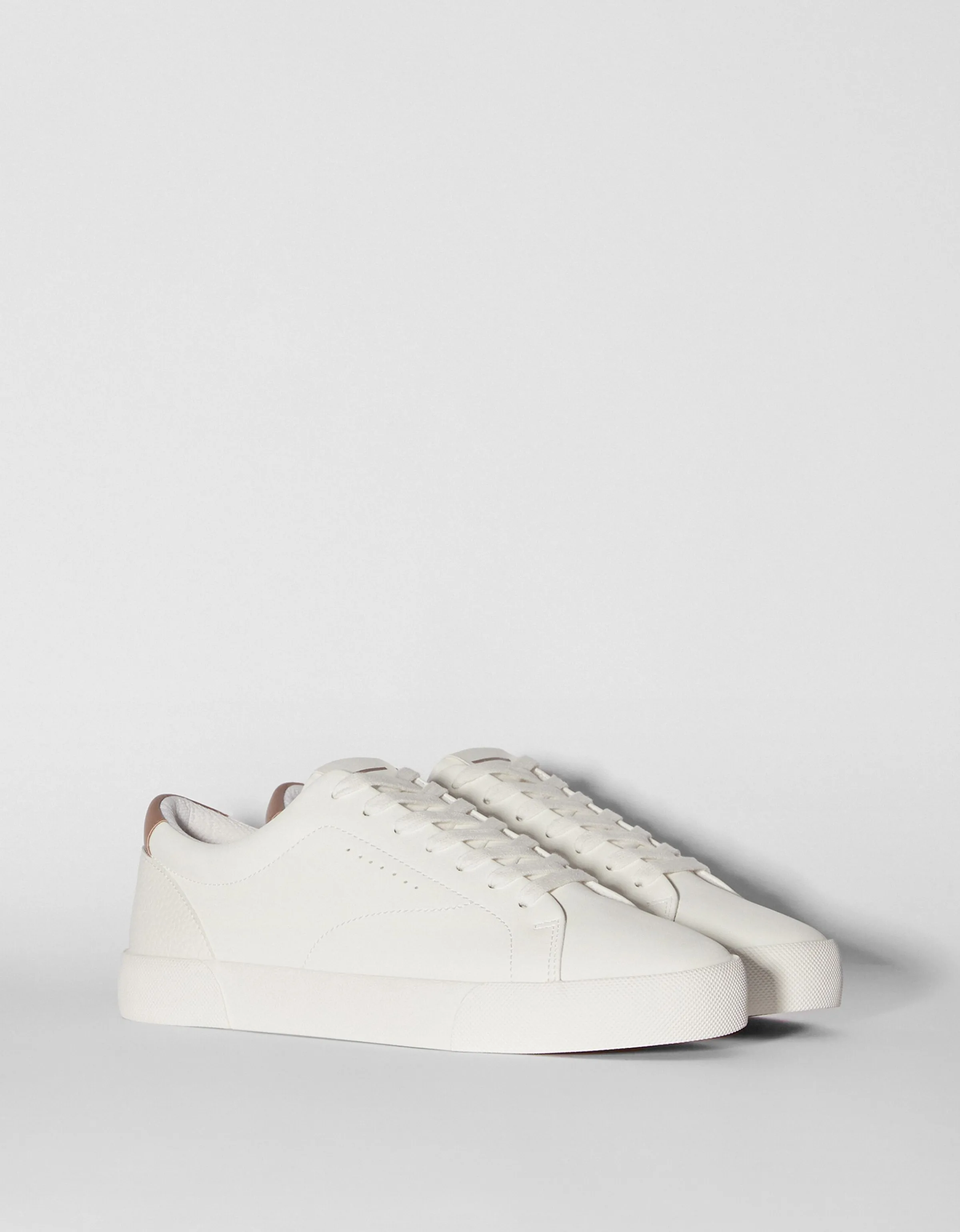 BERSHKA Zapatillas combinadas hombre Blanco Fashion