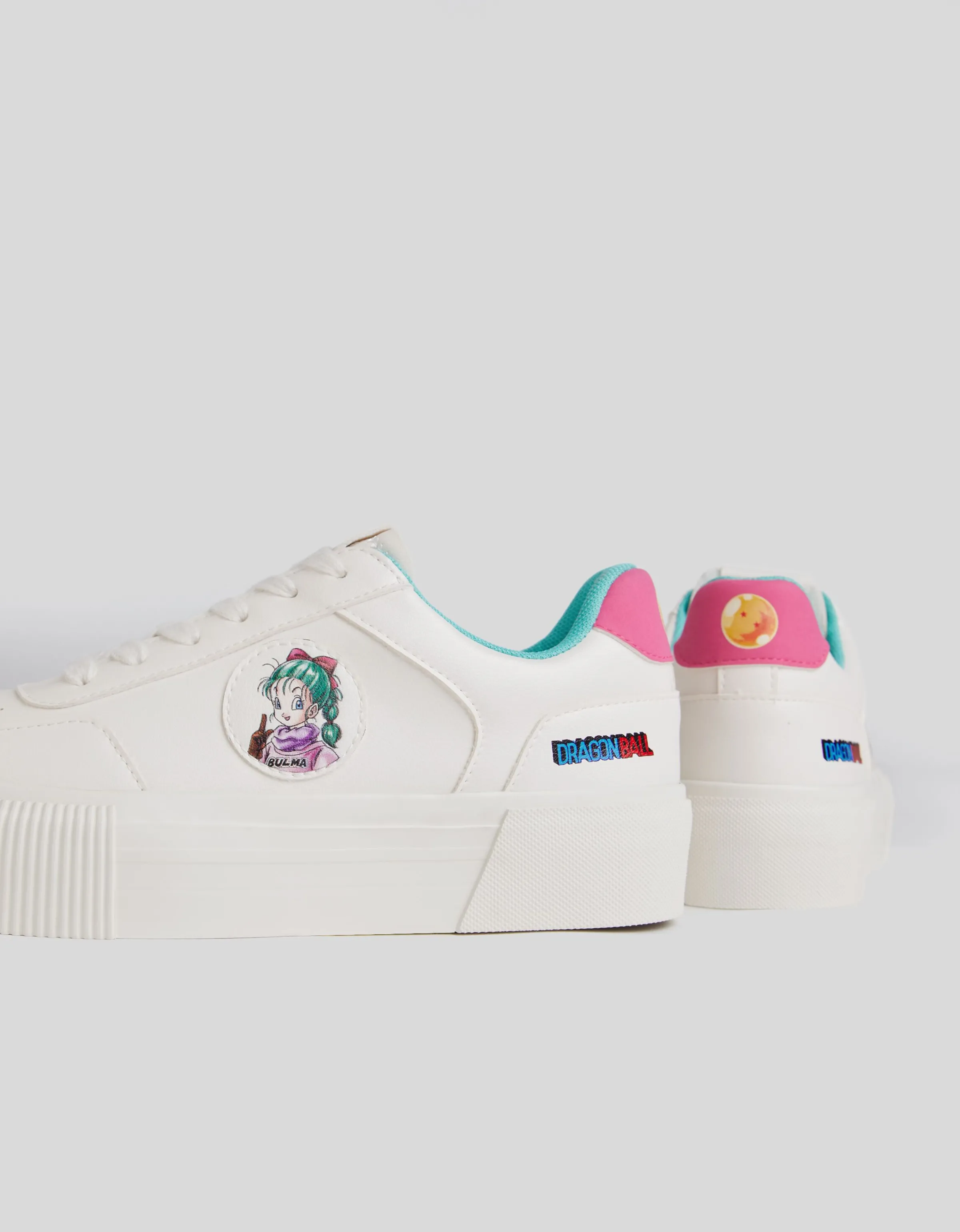 BERSHKA Zapatillas Dragon Ball Blanco Outlet