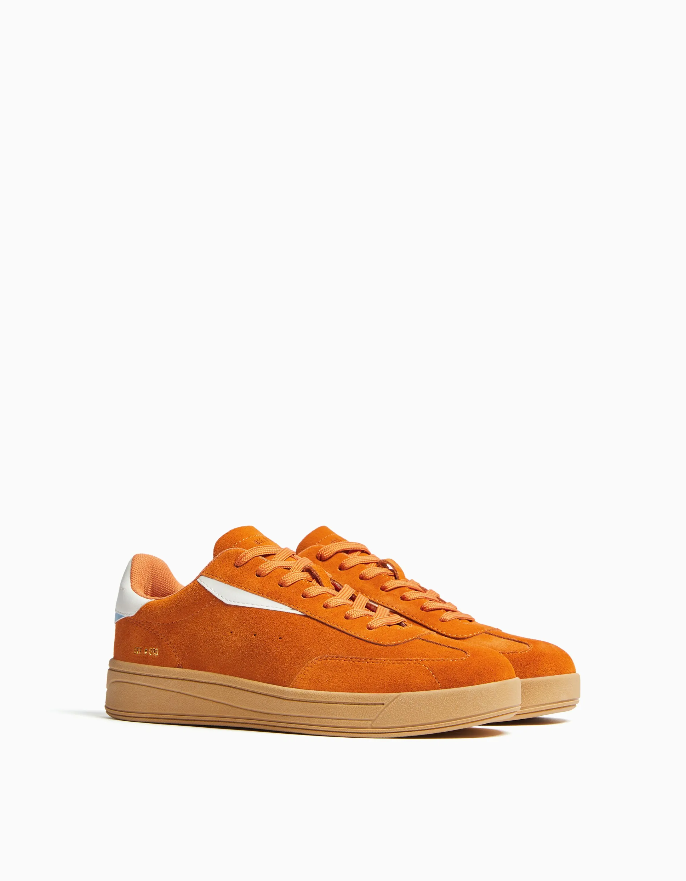 BERSHKA Zapatillas PIEL estilo retro Combinado Best